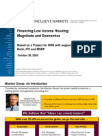 11.financing For Low Income Housing - Magnitude and Economics - Monitor Group