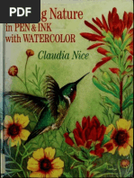 Claudia Nice Painting Nature in Pen and Ink With Watercolor