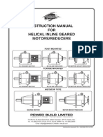 Helical Inline Geared Motors Manual PDF