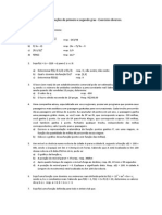 Lista Com Exercícios Diversos Sobre Funções Do Primeiro e Segundo Grau