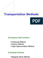 Quantitative Analysis - Transport Method 1