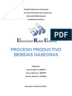 Informe de Procesos de Produccion de Bebidas Gaseosas