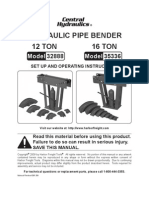 Hydraulic Pipe Bender 12 Ton 16 Ton