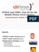 Presentation - Html5 and CSS3