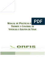 Ejemplo Politica Viaticos