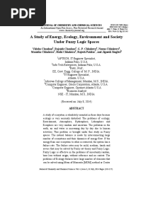 A Study of Energy, Ecology, Environment and Society Under Fuzzy Logic Spaces