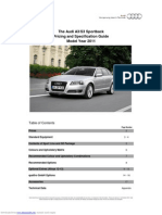 The Audi A3/S3 Sportback Pricing and Specification Guide Model Year 2011