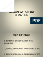 Organisation Des Chantiers