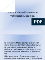 Cambios Hemodinamicos en Ventilacion Mecanica