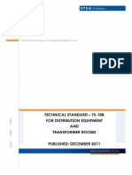 Ts108 Technical Standard For Distribution Equipment and Transformer Rooms