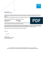 Bupa Insurance Letter For Couple PDF