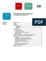 HP Compaq Thin Client Imaging Tool: Table of