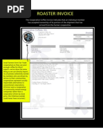 Roaster Invoice Example