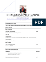 Siti Nur Shazwani BT Zahari: Career Objective