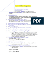 DSP Lab - SAMPLE Viva Questions