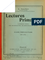 Toutey, E. - Lectures Primaires, 63 Morceaux Choisis, CP (Hachette, 1910)