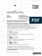 2011 June CITY AND GUILDS DIPLOMA CONSTRUCTION