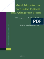 (Supplements To Novum Testamentum 147) Annette Bourland Huizenga-Moral Education For Women in The Pastoral and Pythagorean Letters - Philosophers of The Household PDF