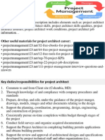 Project Architect Job Description