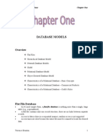 Chapt 1 Database Models