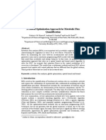 A Global Optimization Approach For Metabolic Flux Quantification