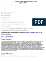 UT Dallas Syllabus For cs4347.501 05s Taught by Latifur Khan (Lkhan)