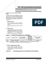 PIC18F2525/2620/4525/4620 Data Sheet Errata