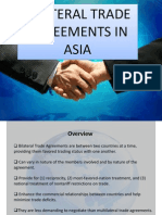 Bilateral Trade Agreement in Asia