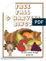 Free Fall Harvest Bingo Game