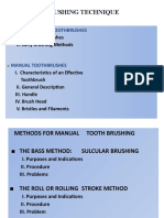 Brushing Technique: Development of Toothbrushes