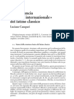 La Pronuncia "Neutra, Internazionale" Del Latino Classico