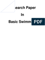 Research Paper in Basic Swimming