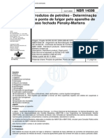 NBR 14598 - Produtos de Petroleo - Determinacao Do Ponto de Fulgor Pelo Aparelho de Vaso Fechado