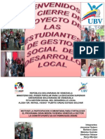 Motivar La Participación Comunitaria A Traves de La Gran Mision Vivienda Venezuela