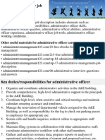 Administrative Officer Job Description