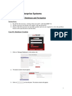 UCCB3253 Enterprise Systems: Lab 01: Creation of Databases and Navigation