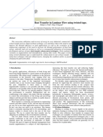 Augmentation of Heat Transfer in Laminar Flow Using Twisted Tape