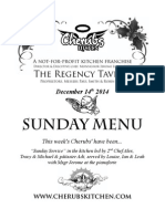 Sunday Menu: The Regency Tavern