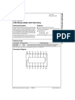 Datasheet - 74LS283 - Somador Binário Completo de 4 Bits