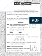 Vocabulary: Multiplication and Division Patterns Chapter