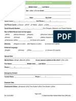 New Patient Intake Form 