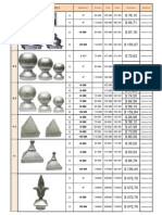 Bochas Y Piramides: Diámetro Ancho Alto Peso Aluminioaluminio Bronce