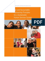 Fair and Accountable: Partnership Principles For A Sustainable Human Services System