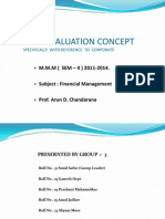 Basic Valuation Concept: M.M.M (SEM - II) 2011-2014. Subject: Financial Management Prof. Arun D. Chandarana