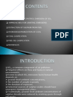 Control of Sulphur Oxides