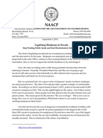 Nevada NAACP Marijuana Letter