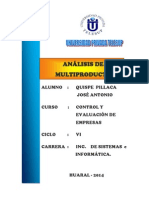 Analisis Multiproducto