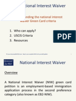 Understanding The National Interest Waiver Green Card