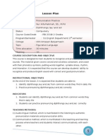 Lesson Plan - Pronunciation