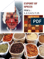 Spices Export From India